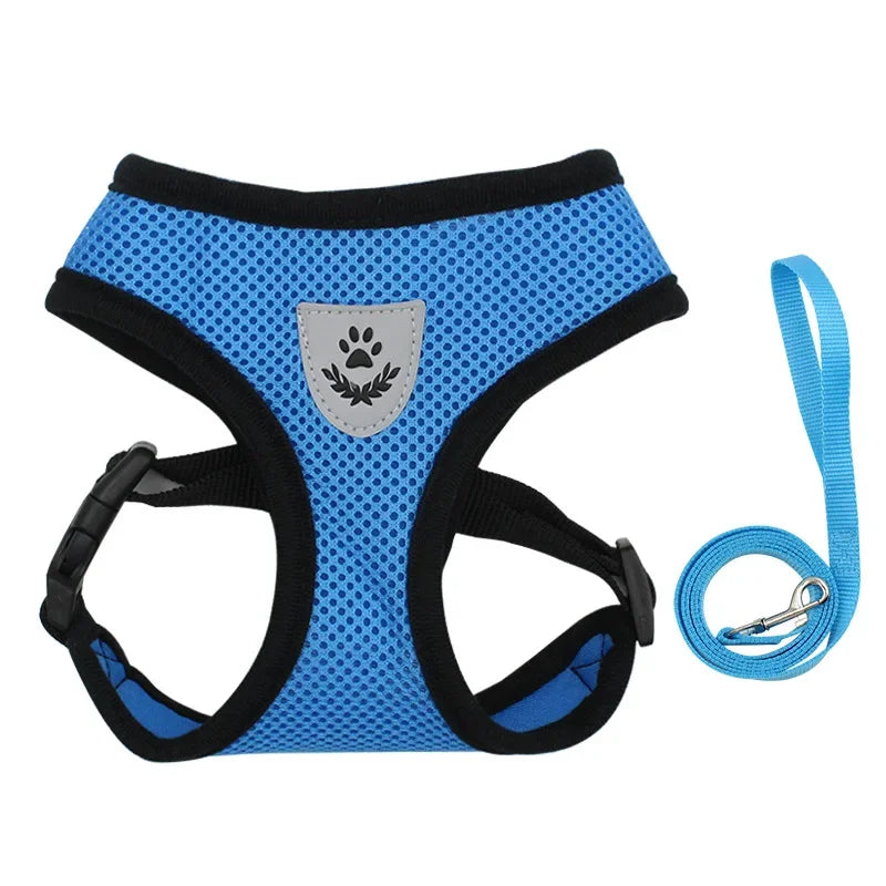Breathable Adjustable Cat Dog Harness with Reflective Features - Smarsty