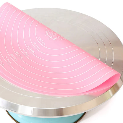 FAIS DU Non-Stick Cake Turntable with Silicone Mat - Smarsty