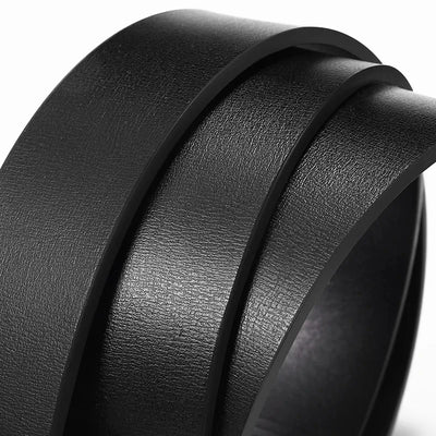 Mens Casual Automatic Buckle Belt High Quality Toothless Design - Smarsty
