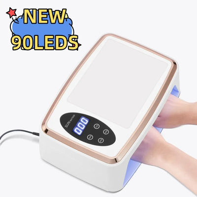 90 LED Nail Dryer Lamp for Quick Gel Curing - Smarsty