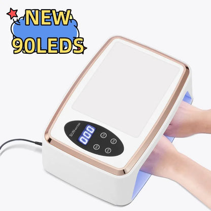 90 LED Nail Dryer Lamp for Quick Gel Curing - Smarsty