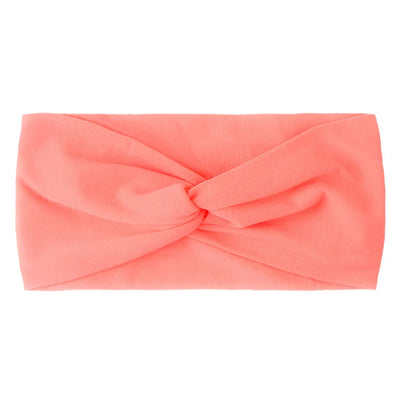 Candy Color Knotted Baby Girl Headband Soft Elastic - Smarsty