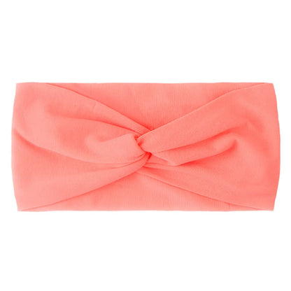Candy Color Knotted Baby Girl Headband Soft Elastic - Smarsty