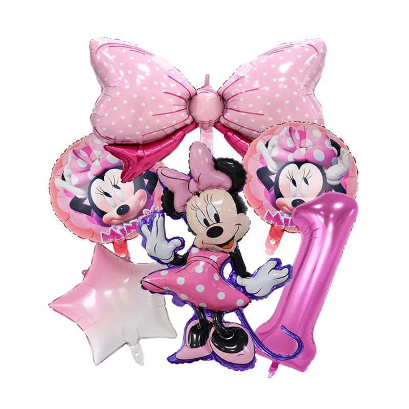 Minnie Mouse Birthday Party Disposable Tableware Set - Smarsty