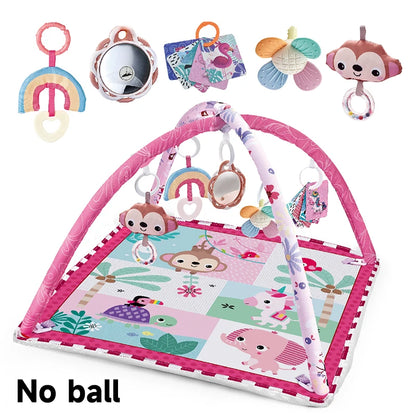 Baby Play Gym Mat With Rack For Tummy Time Crawling - Smarsty