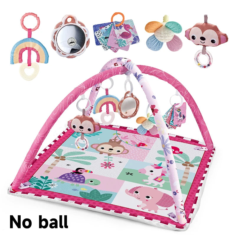 Baby Play Gym Mat With Rack For Tummy Time Crawling - Smarsty