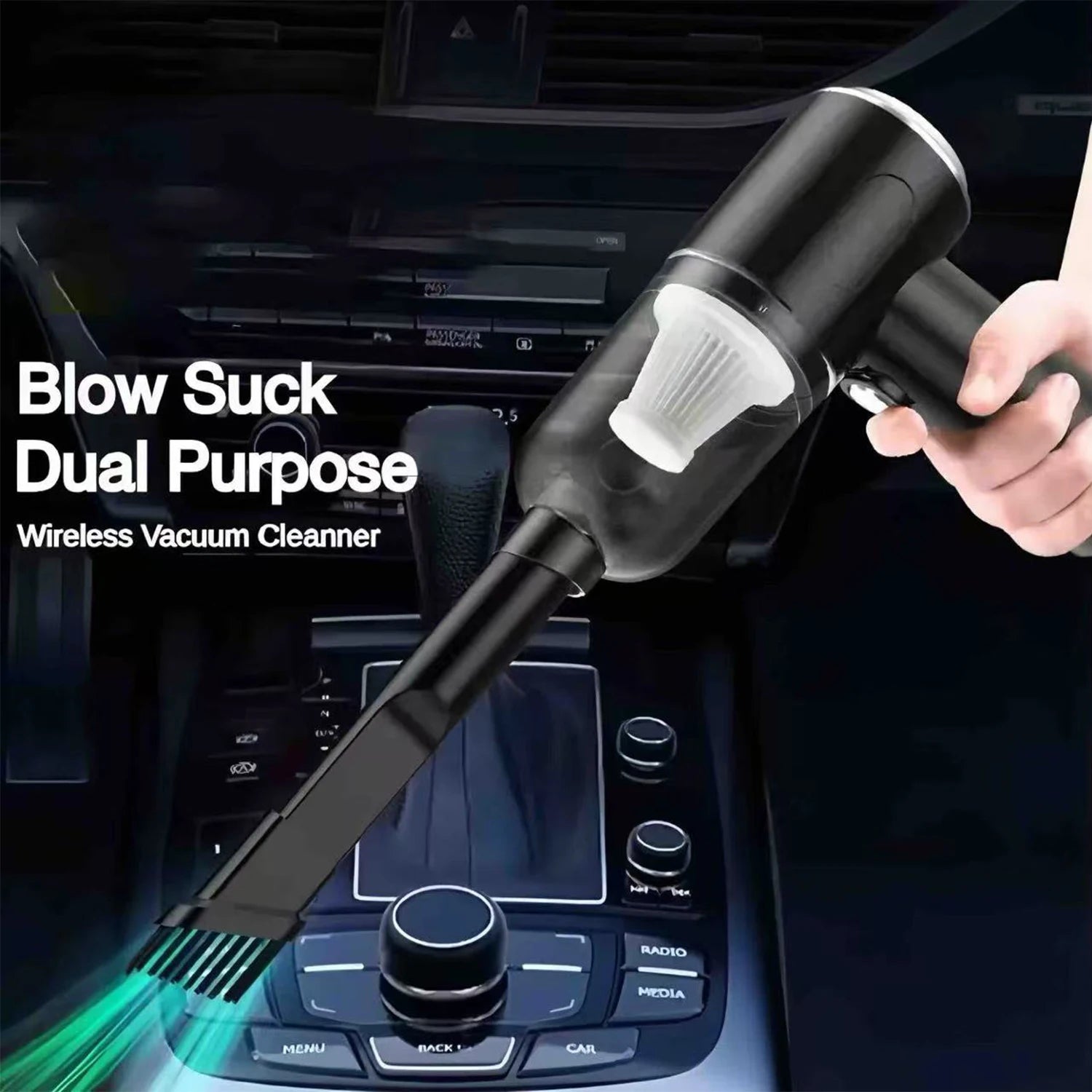 USB Charging Car Vacuum Cleaner High Power Auto Cleaning - Smarsty