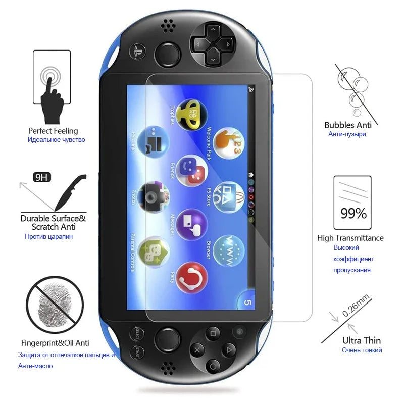 DATA FROG Tempered Glass Screen Protector for PS Vita - Smarsty