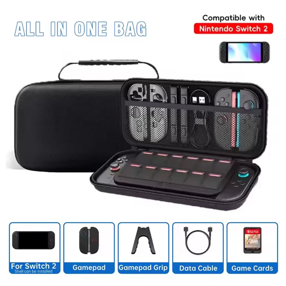 Protective Carrying Case for Nintendo Switch 2 with Game Card Slots - Smarsty