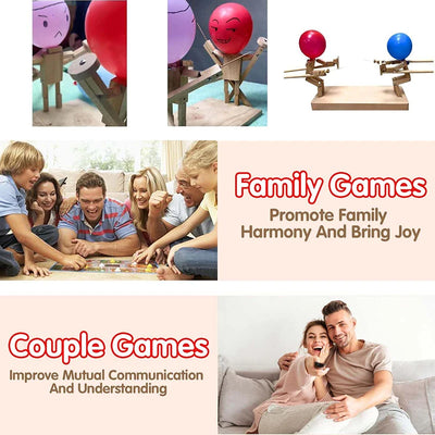 Double Battle Poke Balloon Toy Head Parent-child Interactive Toy Handmade - Smarsty