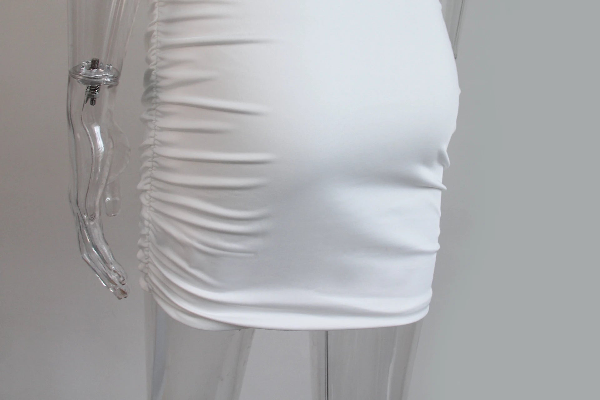 Women Sexy Spaghetti Strap Bodycon Mini Dress White Backless Party Evening Outfit Nightclub Vestidos - Smarsty