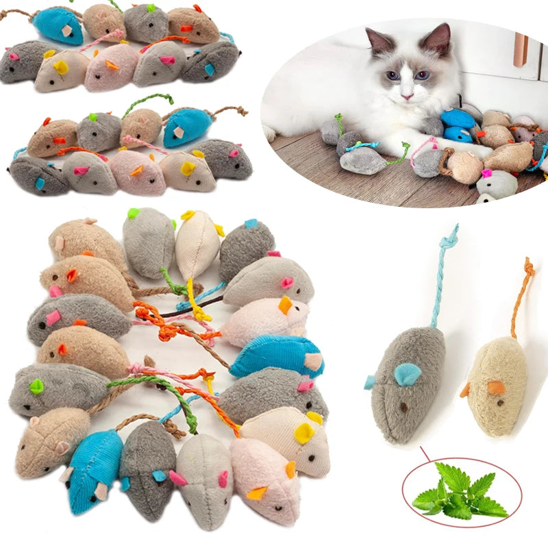 Interactive Catnip Mice Toys for Indoor Cats - Smarsty