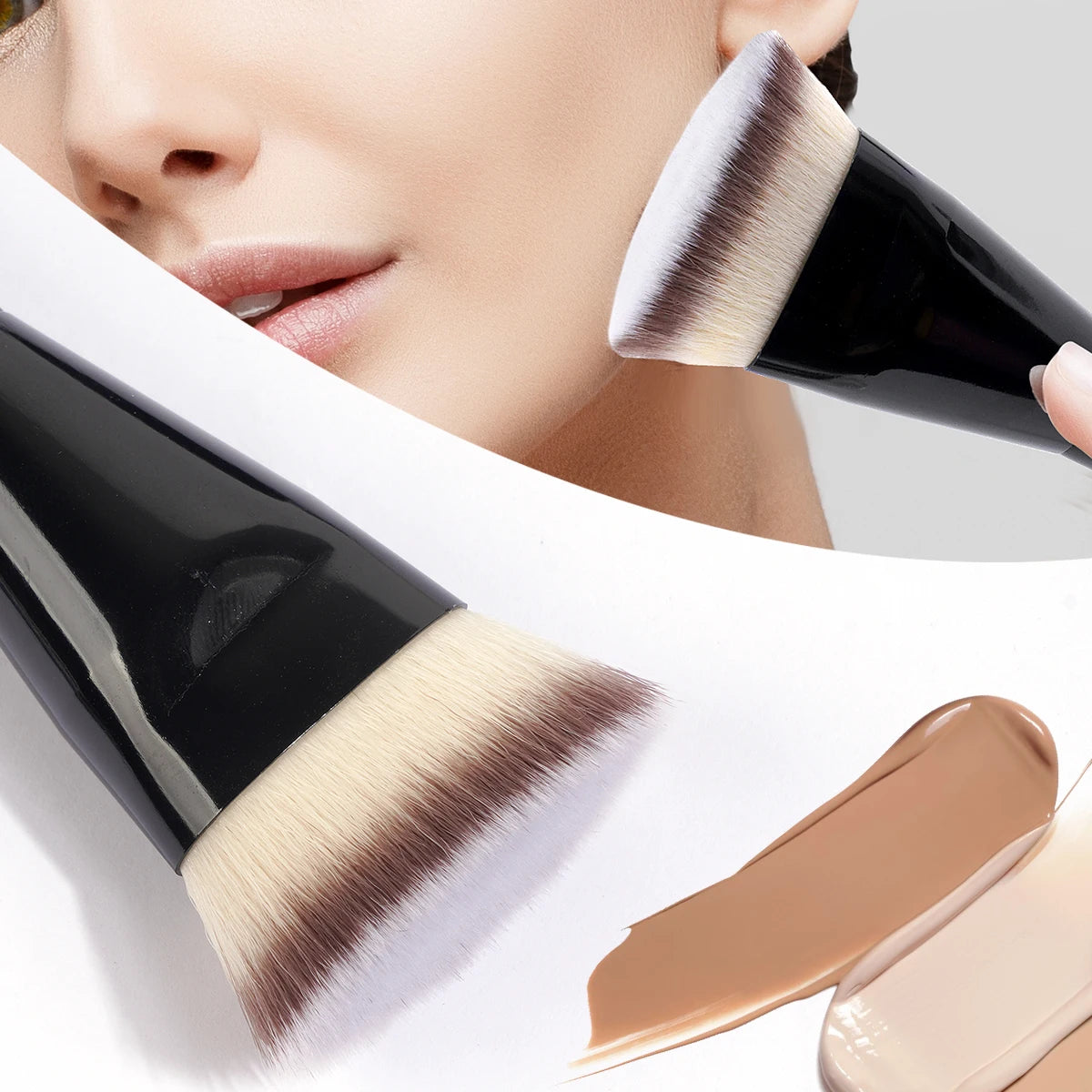 MAANGE 2PCS Flawless Makeup Brush Set for Liquid and Cream - Smarsty