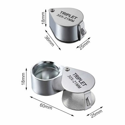10-30X Pocket Loupe Magnifier for Jewelry Inspection - Smarsty