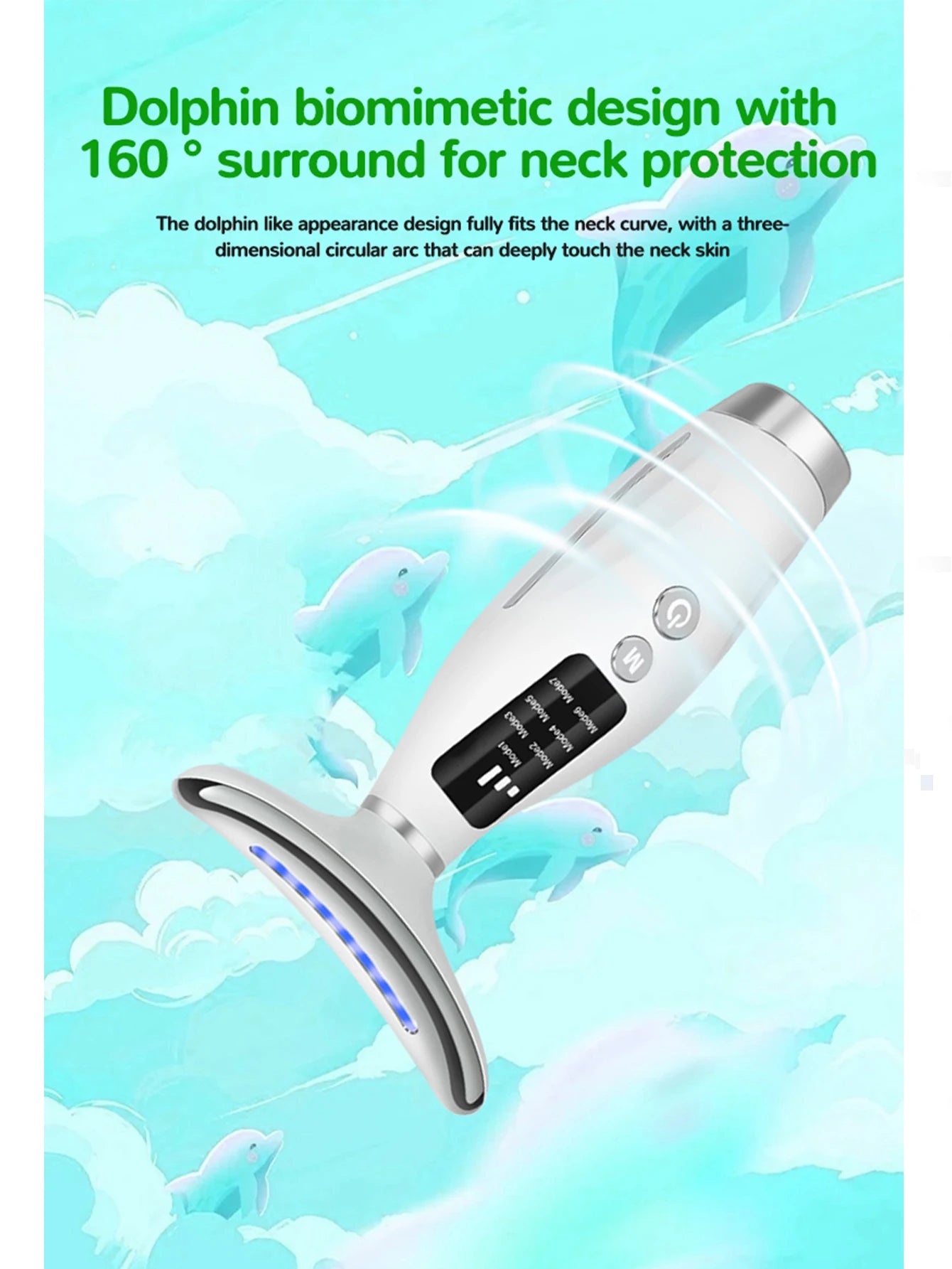 Color Light Face and Neck Beauty Device with 7 Modes - Smarsty