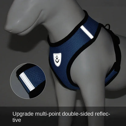 Adjustable Breathable Dog Cat Harness with Reflective Safety - Smarsty