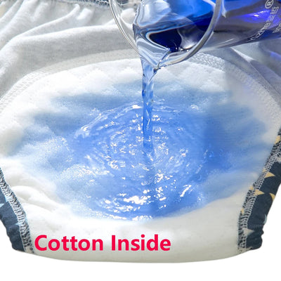 4PCS Baby Waterproof Diapers Pee Shorts Underwears Reusable Soft Ecological Cotton Toddler Potty Training Pants For Boys Girls by Smarsty