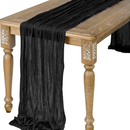 Semi-Sheer Gauze Table Runner for Vintage Weddings - Smarsty