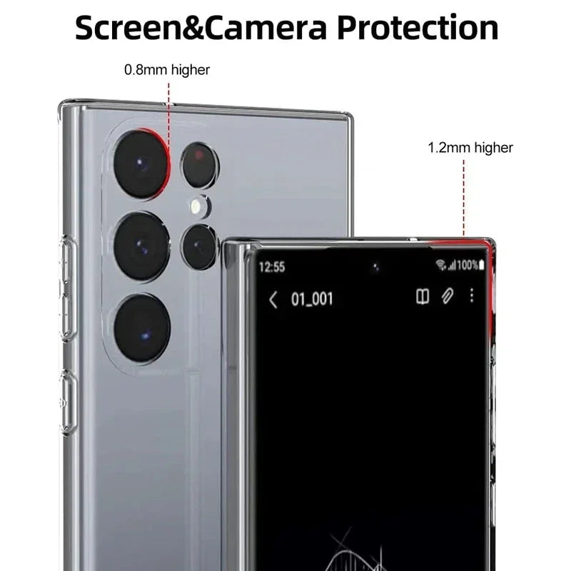Soft Silicone Clear Case For Galaxy A53 Anti Fingerprint - Smarsty