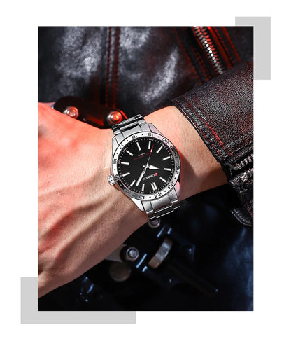 Curren Men's Ultra Thin Stainless Steel Quartz Watch - Smarsty