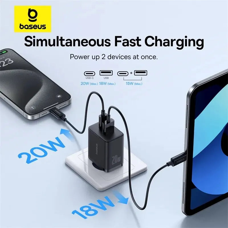 Compact 20W USB C PD Fast Charger For iPhone Android - Smarsty