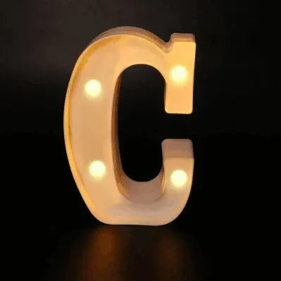 Colorful LED Letter Light for Weddings and Birthdays - Smarsty