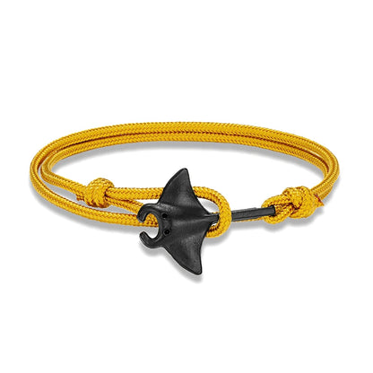 Adjustable Ocean Animals Manta Ray Paracord Bracelet - Smarsty
