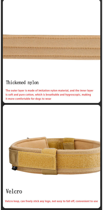 Tactical Nylon Dog Collar with Metal Buckle - Smarsty