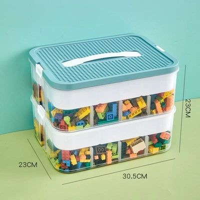 Plastic Lego Storage Box Children Jigsaw Puzzle Building Block Lego Container Classification Part Sort Box Kidroom Toy Organizer - Smarsty