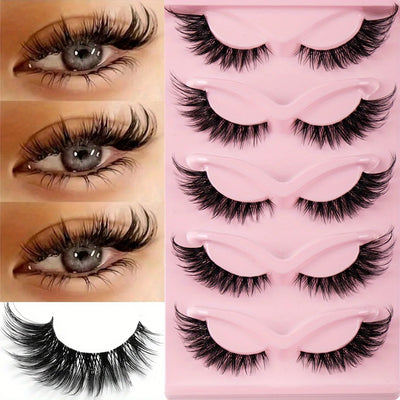 3Boxes(15Pairs) Cat Eye Lashes Fake Eyelashes Natural long Manga Lashes Winged End Eye Elongated Eyelashes Fake Lashes Makeup - Smarsty