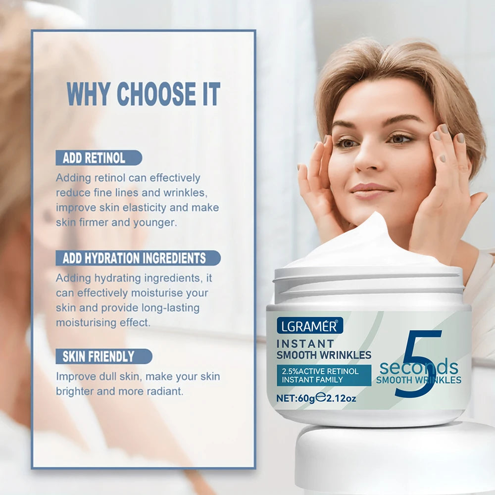 5 Seconds Retinol Anti Wrinkle Cream for Instant Firming - Smarsty