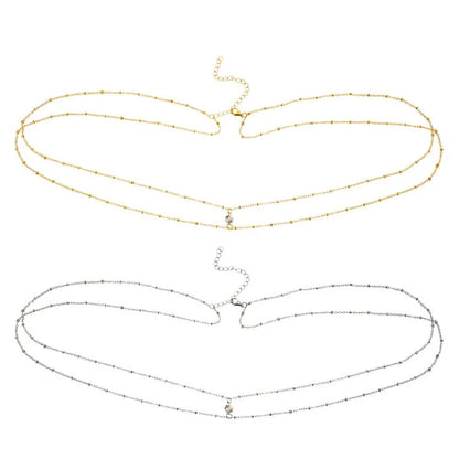 Women’s Boho Rhinestone Metal Waist Chain Jewelry - Smarsty