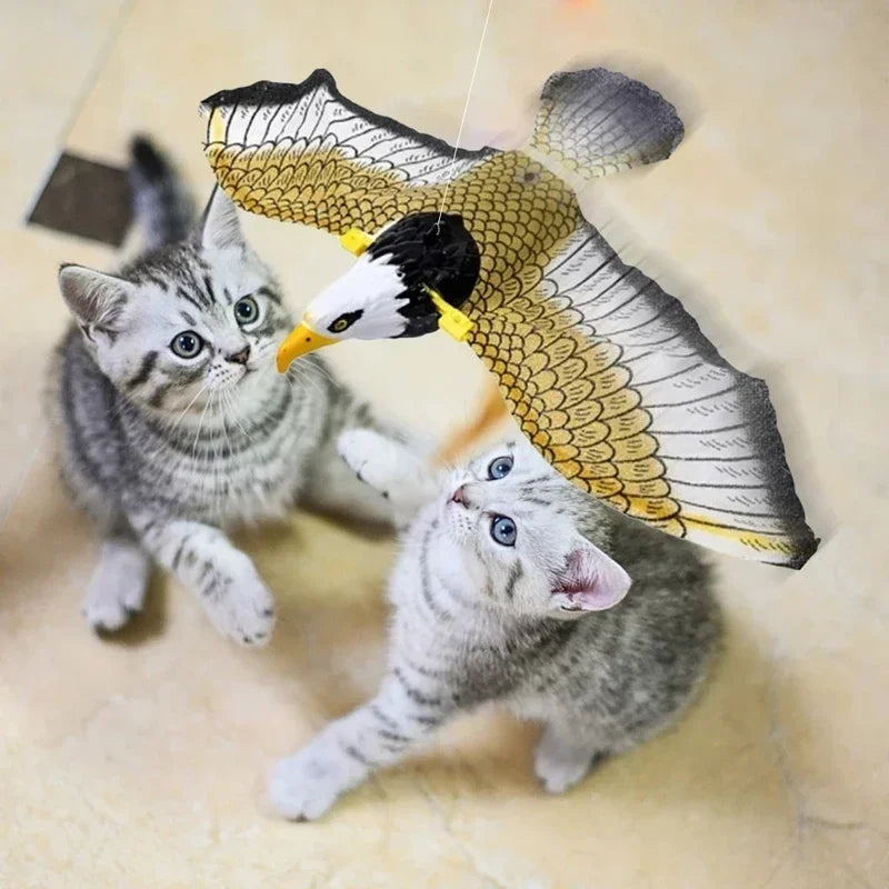 Interactive Electric Flying Bird Cat Toy for Engaging Play - Smarsty