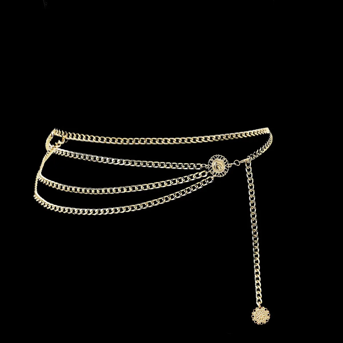 Boho Sunflower Coin Tassel Waist Chain Jewelry - Smarsty