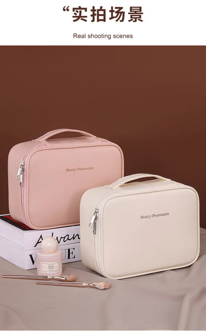 New Women's Cosmetic Bag Portable Storage Bag Large Capacity Luxury Makeup Bag Travel Organizer Essentials Toiletry Bags - Smarsty