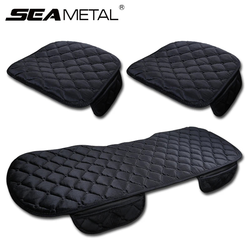 Plush Car Seat Cover Anti Slip Cushion Universal Fit - Smarsty