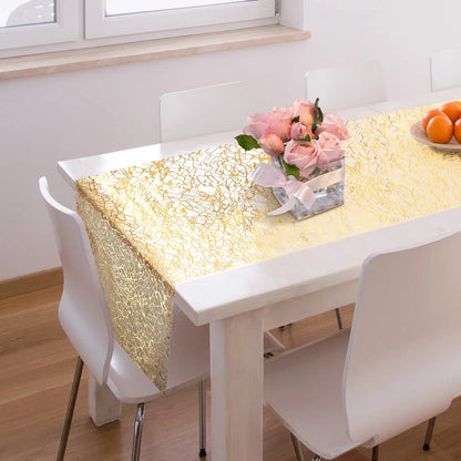 Gold Metallic Glitter Table Runner for Elegant Decor - Smarsty