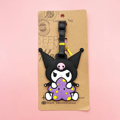 Hello Kitty Luggage Label Cute My Melody Luggage Tag Cartoon Suitcase ID Address Holder Baggage Boarding Portable - Smarsty