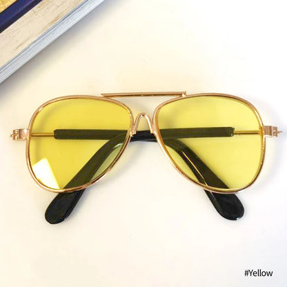 Vintage Round Dog Sunglasses for Stylish Pet Photos - Smarsty