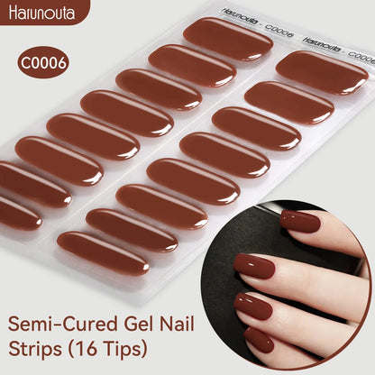 Gradient Auroras Gel Nail Strips for Easy DIY Manicure - Smarsty