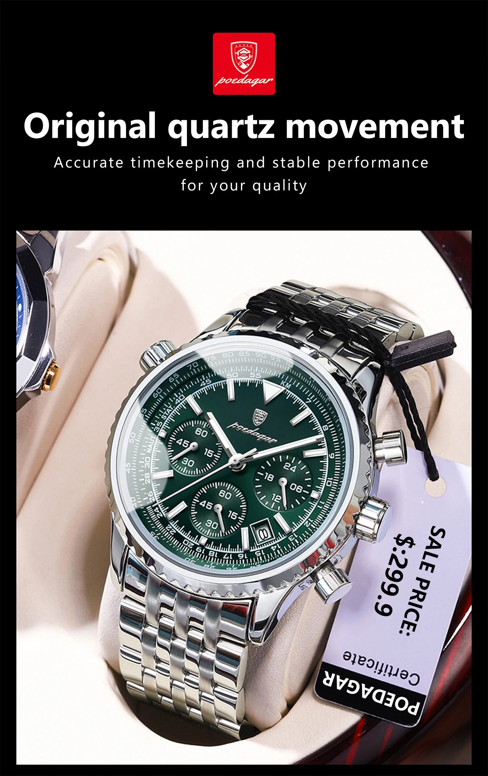 Luxury Waterproof Military Men's Watch with Luminous Features - Smarsty