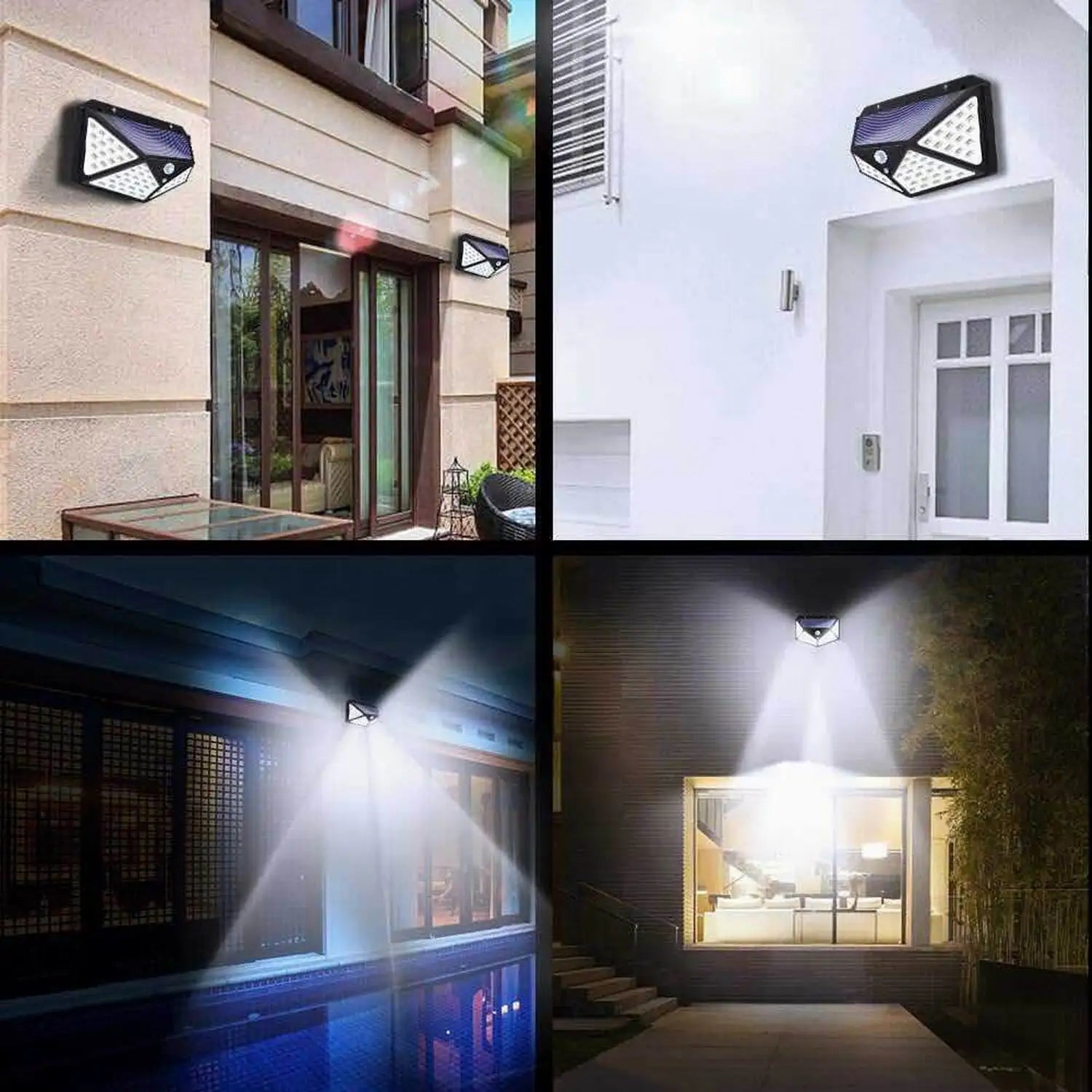 100 LED Solar Wall Light with Motion Sensor - Smarsty