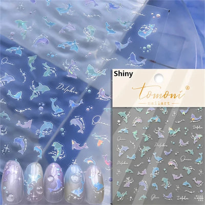 Dreamy Summer Beach Nail Art Stickers for Manicure - Smarsty