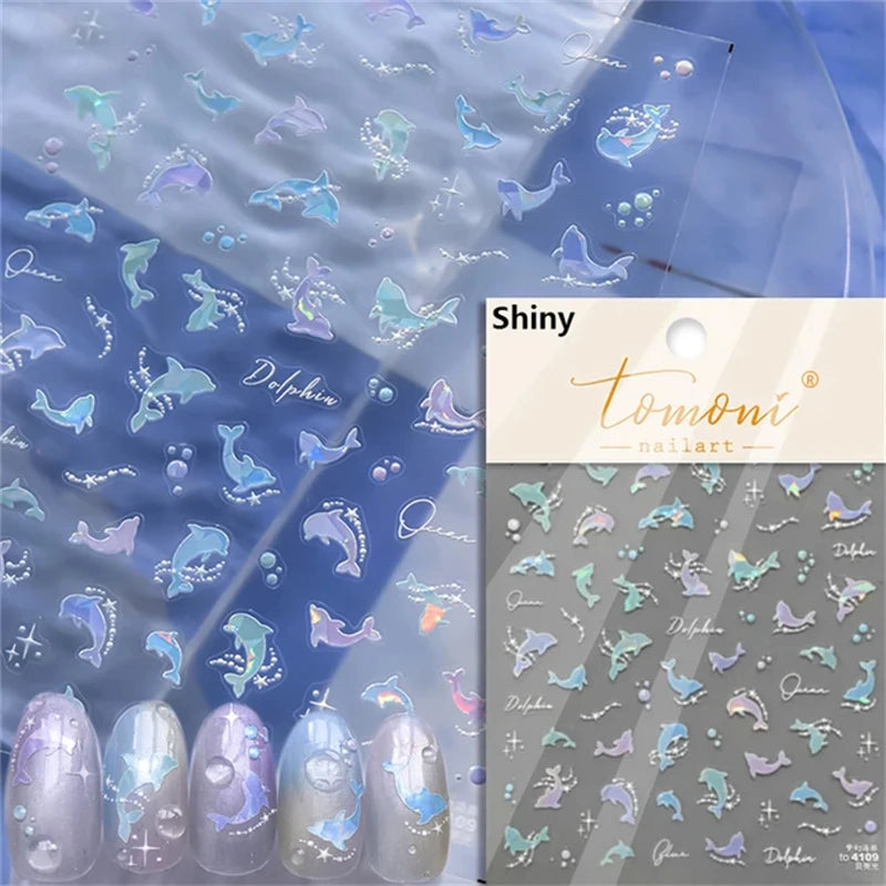 Dreamy Summer Beach Nail Art Stickers for Manicure - Smarsty
