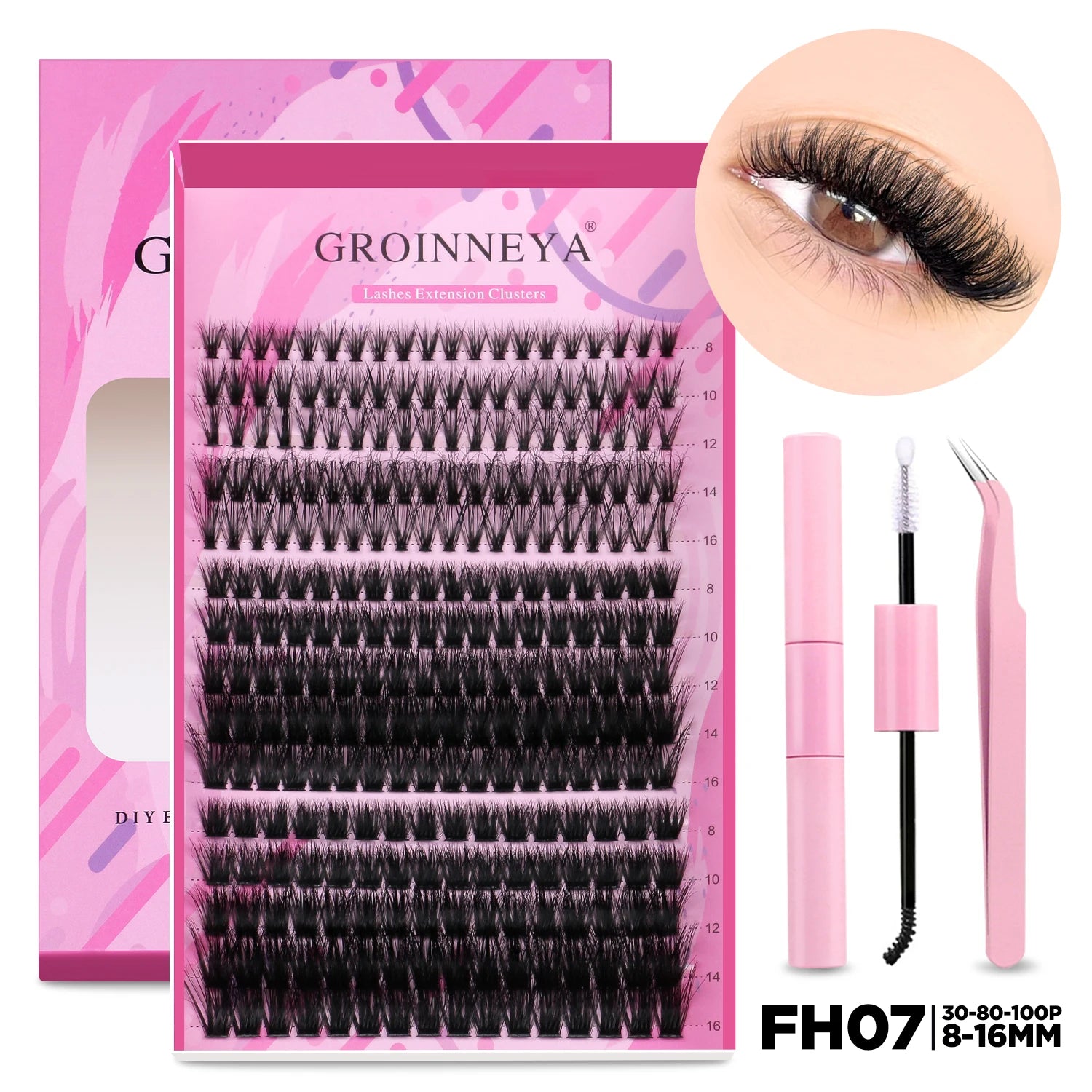 DIY Lash Extension Kit with Individual Lashes for Home Use - Smarsty