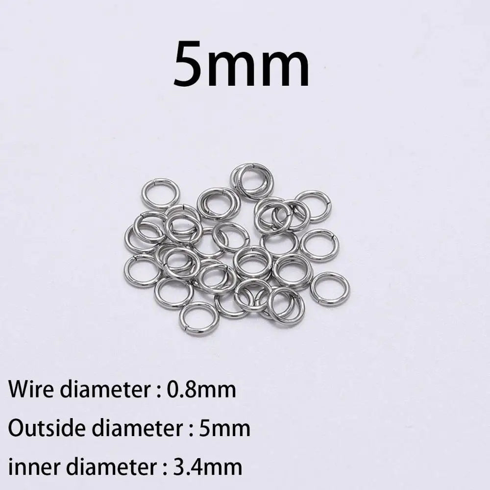 Stainless Steel Jump Rings Set Durable Rust Resistant - Smarsty