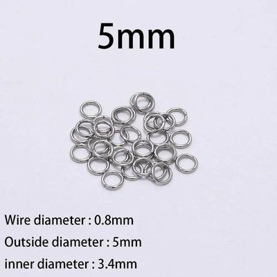 Stainless Steel Jump Rings Set Durable Rust Resistant - Smarsty