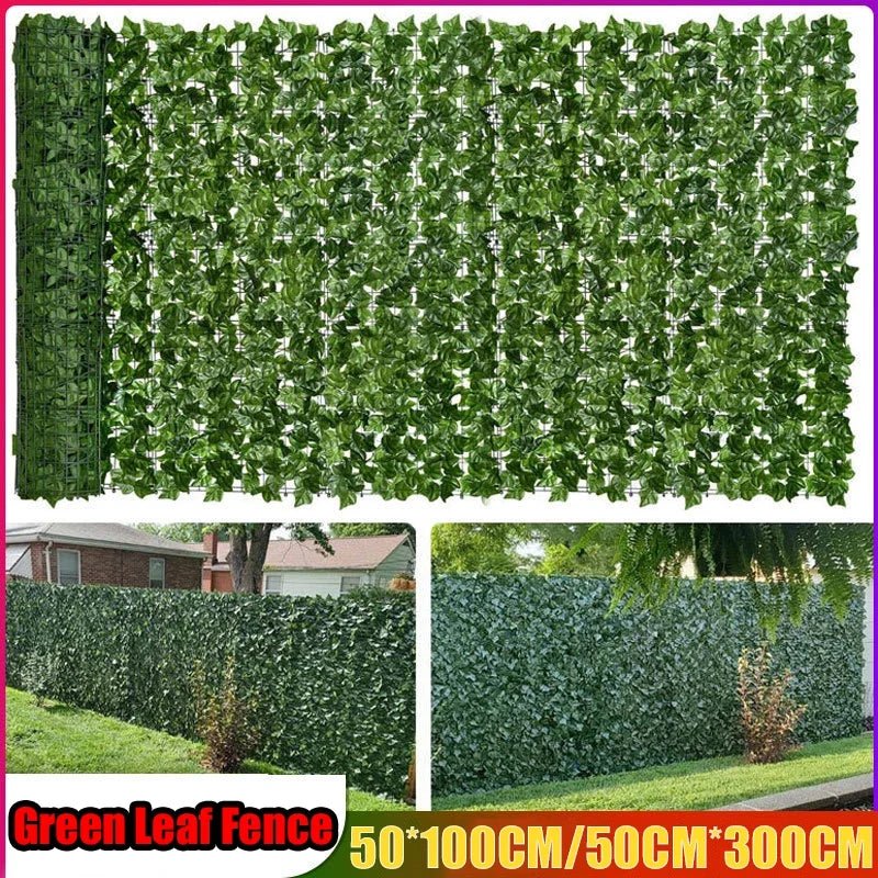 Artificial Green Leaf Fence Panels for Outdoor Privacy - Smarsty