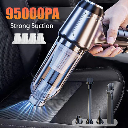 Wireless Handheld Car Vacuum Strong 95000PA Suction - Smarsty
