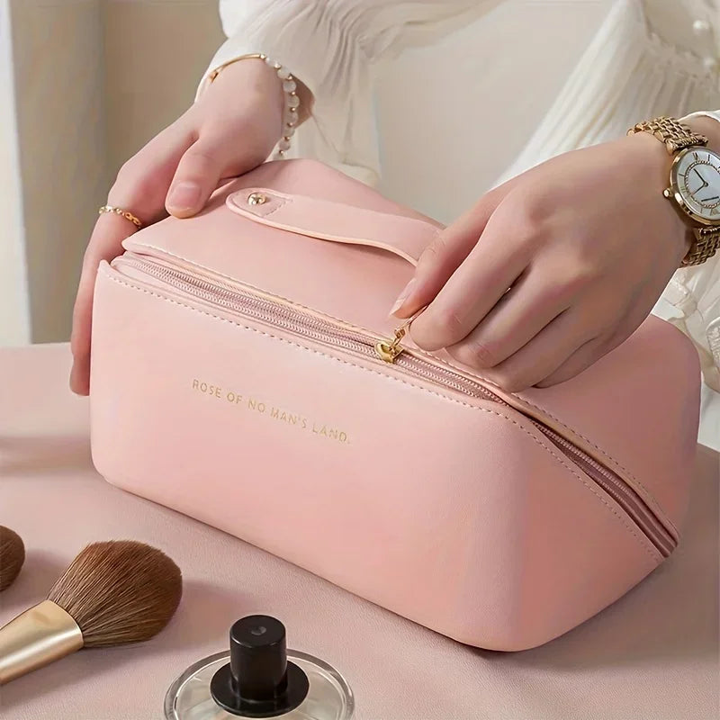 Travel Makeup Organizer Bag With Large Storage Pockets - Smarsty